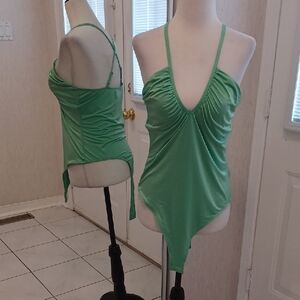 4/$40 Green Bodysuit - Size Medium